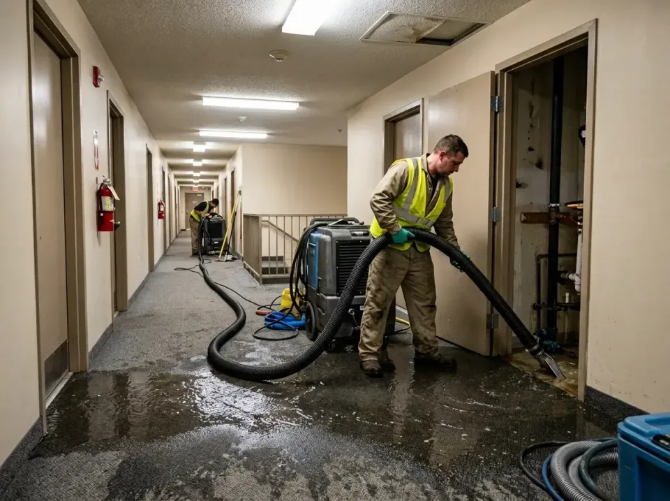 multi-unit-apartment-hallway-f-005 — frequently asked questions, Emergency Burst Pipe Water Extraction & Removal in Crescent…
